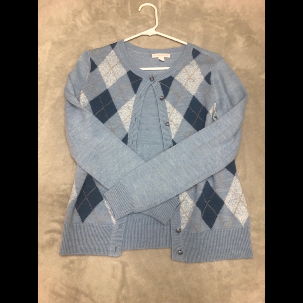 New York & Company Blue Cardigan